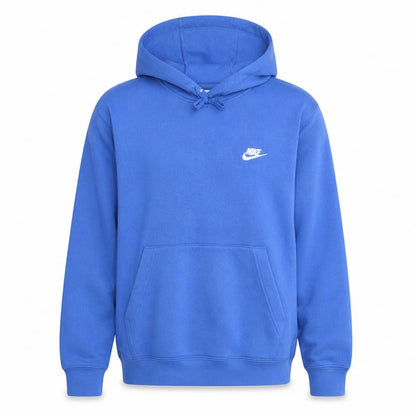 Nike Men Blue Pullover Fleece Hoodie Size S Regular Fit
