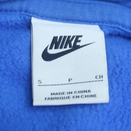 Nike Men Blue Pullover Fleece Hoodie Size S Regular Fit