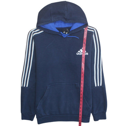 Adidas Men's Navy Blue Hoodie Pullover Long Sleeve Large