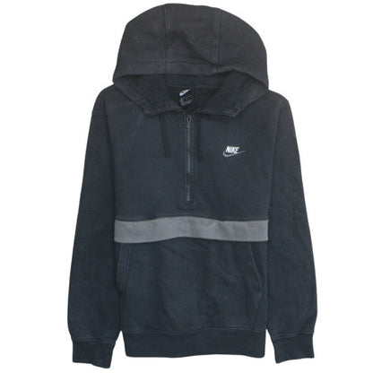 Nike Men's Black M Pullover 1/2 Zip Fleece Hoodie