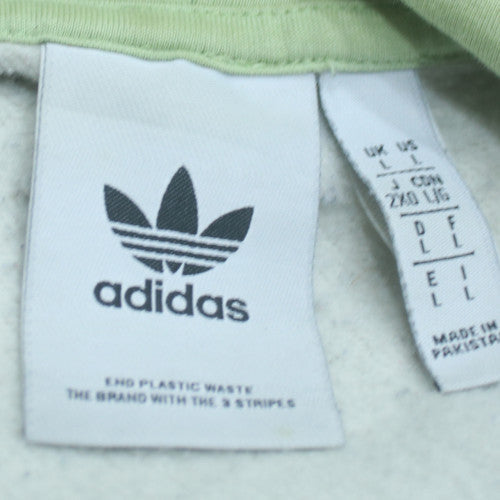 Adidas Mens Green Camouflage Pullover Hoodie Size L