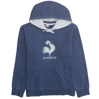 Le Coq Sportif Men's Blue XL Pullover Hoodie with Logo