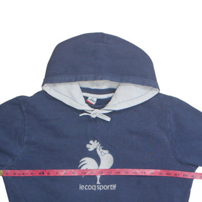 Le Coq Sportif Men's Blue XL Pullover Hoodie with Logo