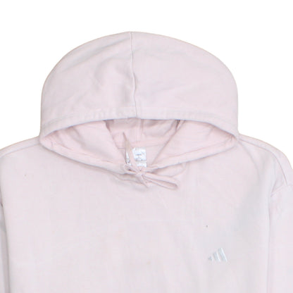 Adidas Womens Pink Pullover Hoodie 2XL Relaxed Fit Casual Sweatshirt