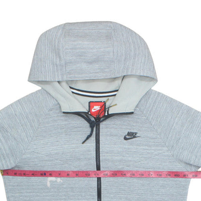 Nike Men's Grey Full Zip Hoodie Size M Regular Fit
