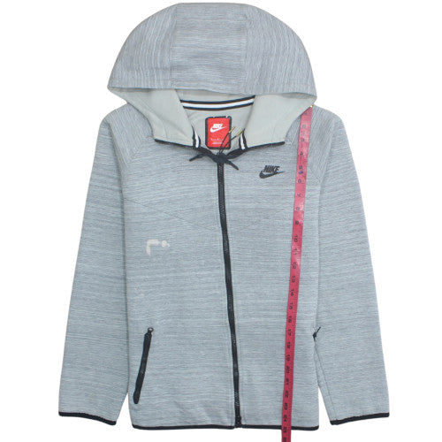 Nike Men's Grey Full Zip Hoodie Size M Regular Fit