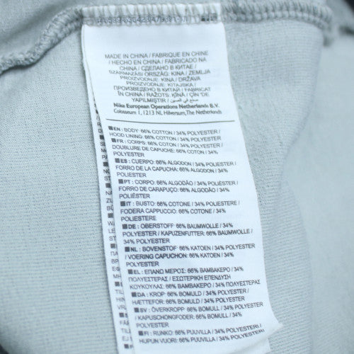 Nike Men's Grey Full Zip Hoodie Size M Regular Fit