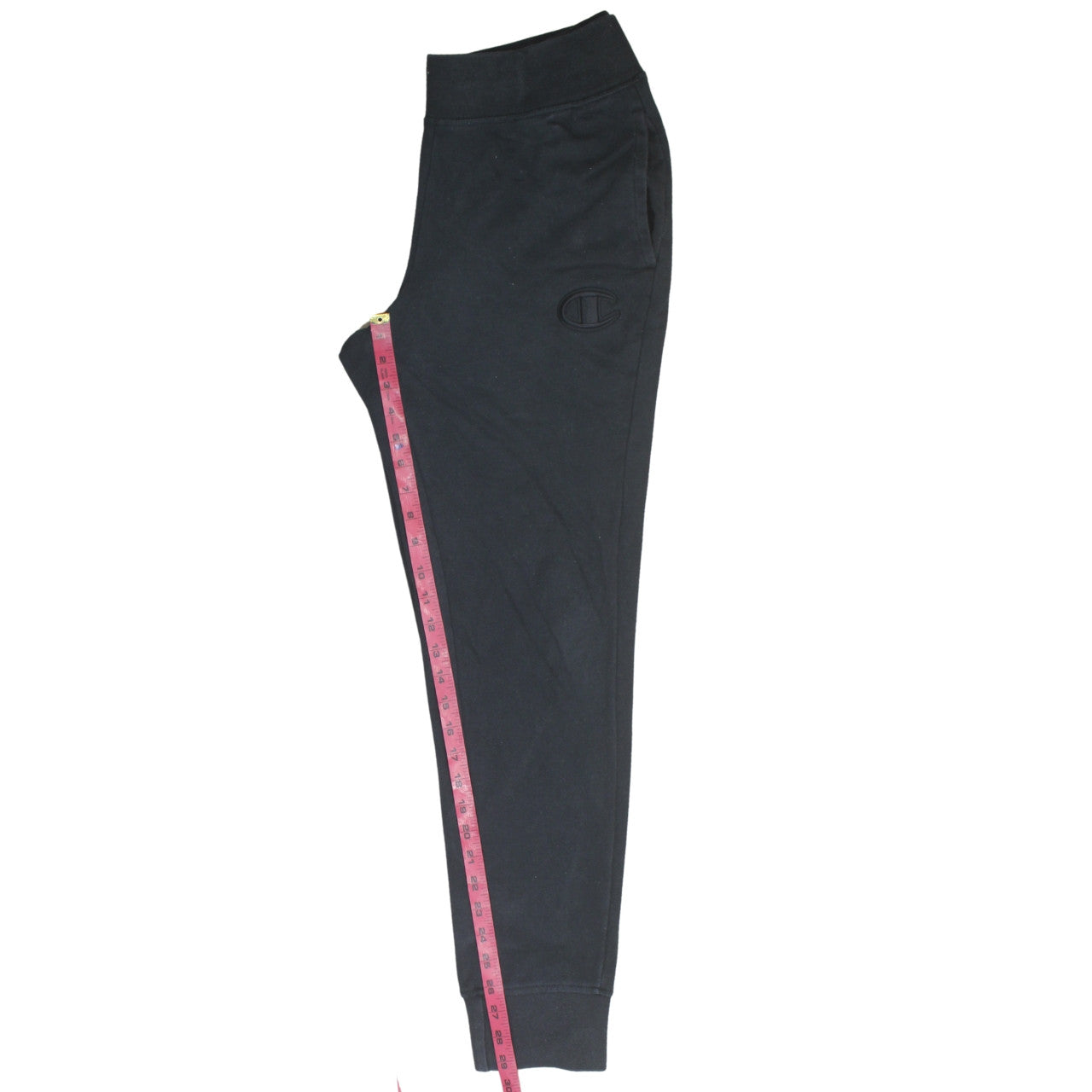 Champion Men's Black Jogger Sweatpants Size M Fleece Tapered Fit