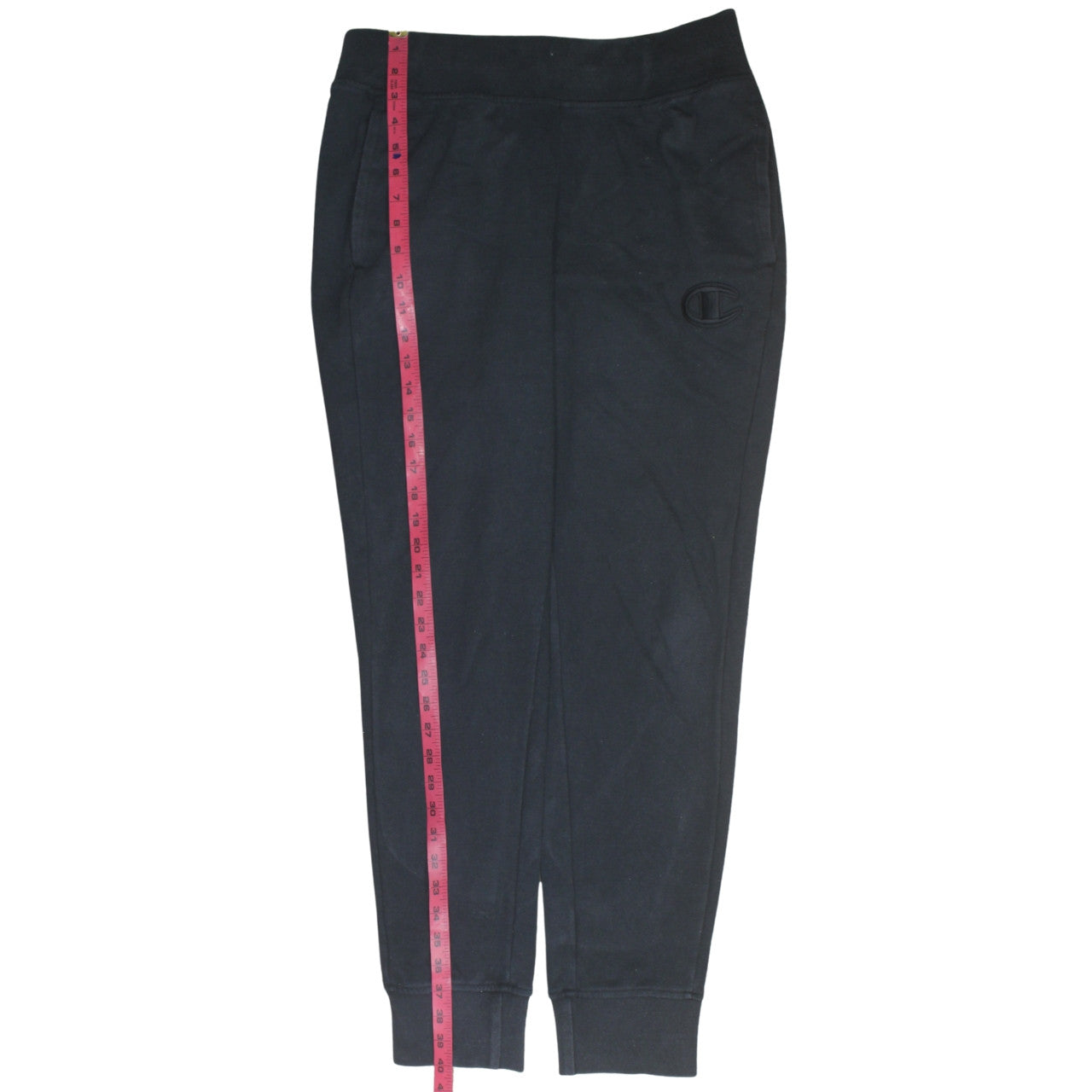 Champion Men's Black Jogger Sweatpants Size M Fleece Tapered Fit