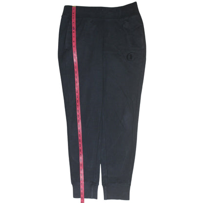 Champion Men's Black Jogger Sweatpants Size M Fleece Tapered Fit