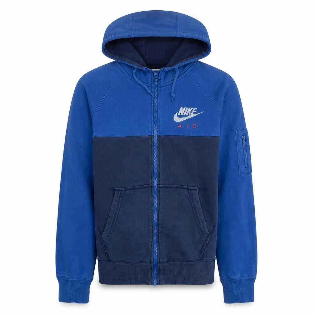 Nike Air Men's Blue Full Zip Hoodie M Regular Fit Sportswear