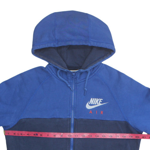 Nike Air Men's Blue Full Zip Hoodie M Regular Fit Sportswear