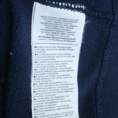 Nike Air Men's Blue Full Zip Hoodie M Regular Fit Sportswear
