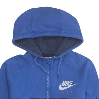 Nike Air Men's Blue Full Zip Hoodie M Regular Fit Sportswear