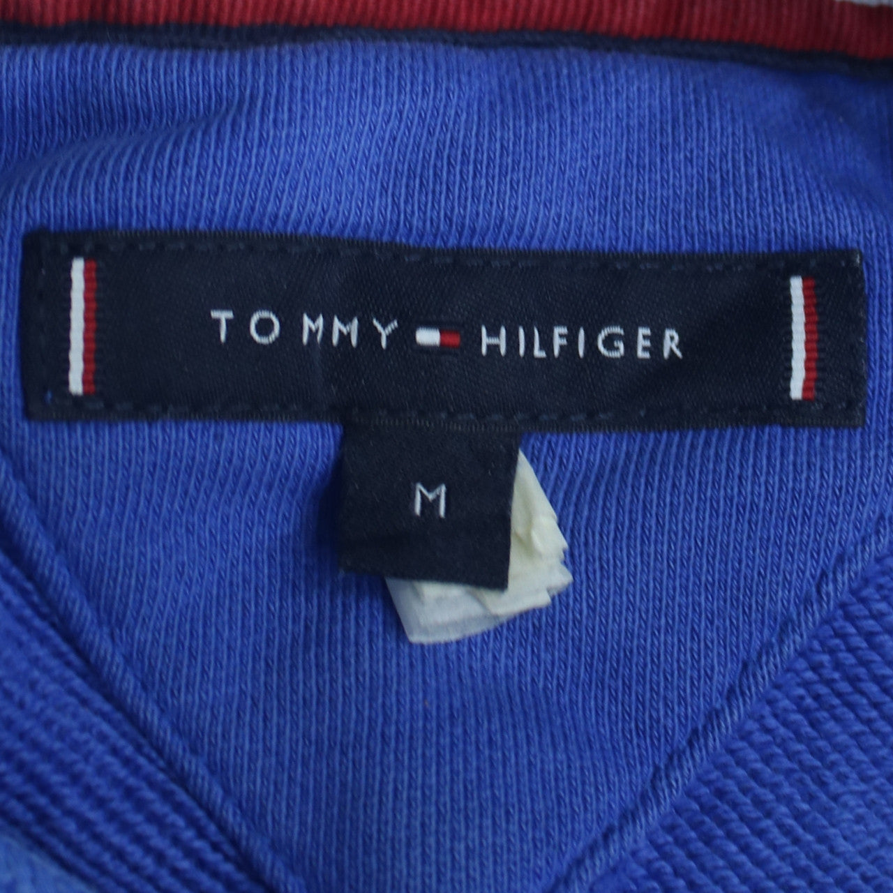 Tommy Hilfiger Men's Blue Embroidered Logo Pullover Hoodie M