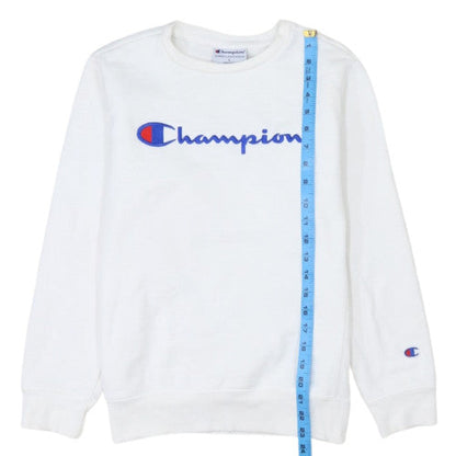 Womens UK Size L Champion White Pullover Sweatshirt