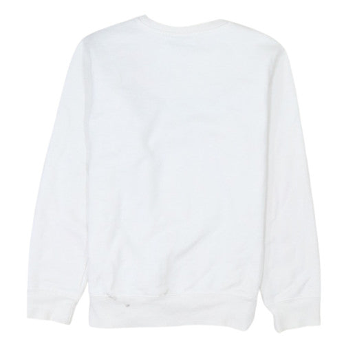 Womens UK Size L Champion White Pullover Sweatshirt