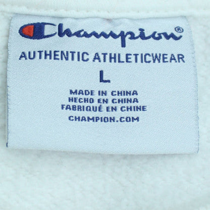 Womens UK Size L Champion White Pullover Sweatshirt