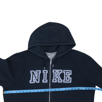 Nike Mens Blue Full Zip Hoodie 2XL Regular Fleece Sweatshirt