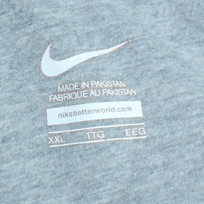Nike Mens Blue Full Zip Hoodie 2XL Regular Fleece Sweatshirt