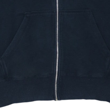 Nike Mens Blue Full Zip Hoodie 2XL Regular Fleece Sweatshirt