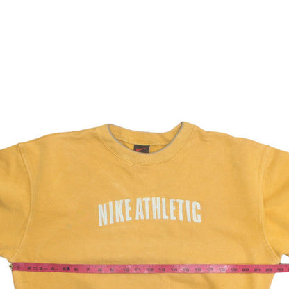Nike Boys Yellow Athletic Crew Neck Sweatshirt XL Cotton Fleece