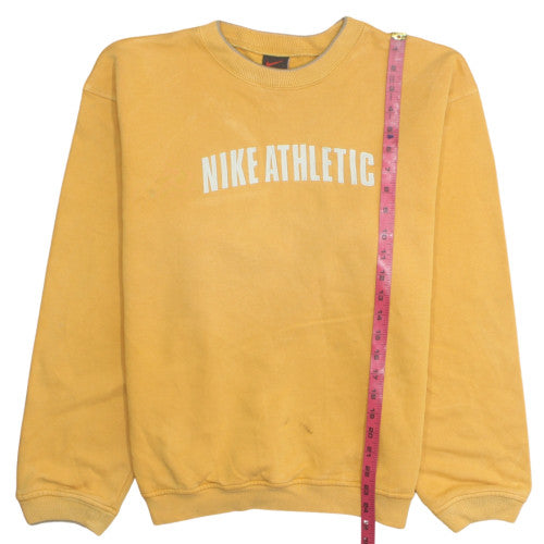Nike Boys Yellow Athletic Crew Neck Sweatshirt XL Cotton Fleece