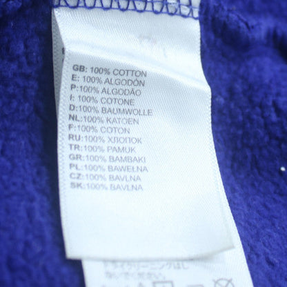 The North Face Womens Blue Pullover Hoodie Large Cotton Logo