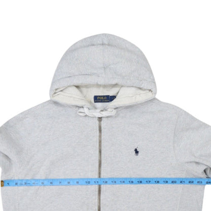Polo Ralph Lauren Men's Grey Full Zip Hoodie Size L Cotton Blend