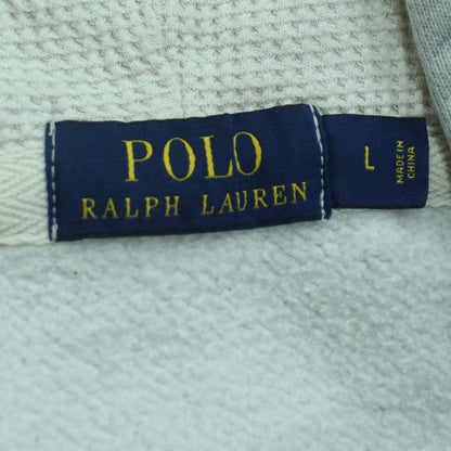 Polo Ralph Lauren Men's Grey Full Zip Hoodie Size L Cotton Blend