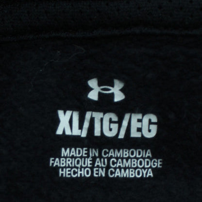 Under Armour Men's Black XL Pullover Hoodie with Logo Detail