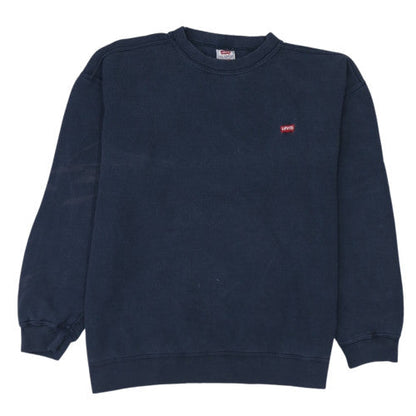 Levi's Mens Blue Pullover Crew Neck Sweatshirt L Classic Fleece