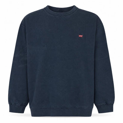 Levi's Mens Blue Pullover Crew Neck Sweatshirt L Classic Fleece