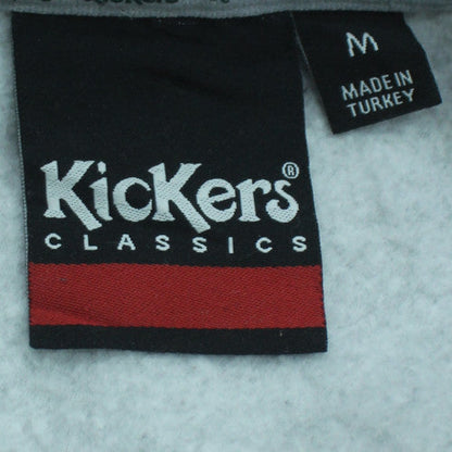 Mens UK Size M Kickers Grey 1/2 Zip Sweatshirt