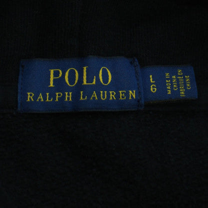 Polo Ralph Lauren Mens Black Large Pullover Hoodie Sweatshirt