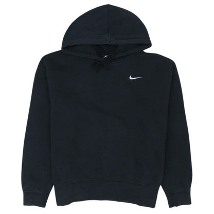 Nike Womens Black Pullover Hoodie L Hooded Sweatshirt Logo Embroidered
