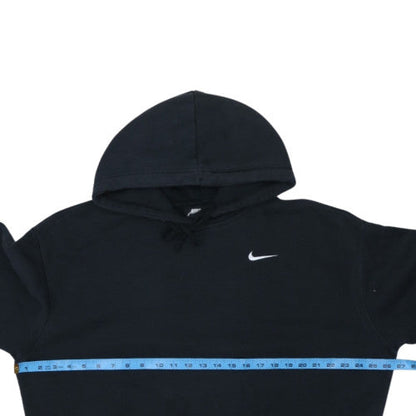 Nike Womens Black Pullover Hoodie L Hooded Sweatshirt Logo Embroidered