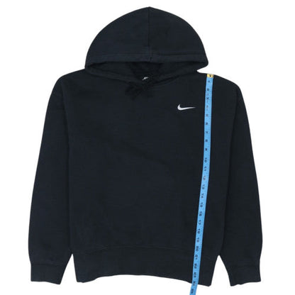 Nike Womens Black Pullover Hoodie L Hooded Sweatshirt Logo Embroidered