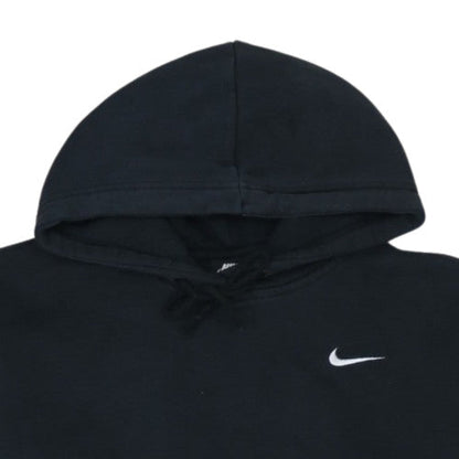 Nike Womens Black Pullover Hoodie L Hooded Sweatshirt Logo Embroidered
