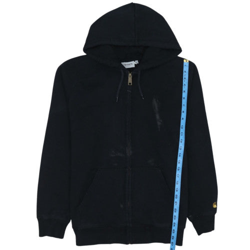 Carhartt Men’s Black Full Zip Hoodie L Classic Fleece Jacket