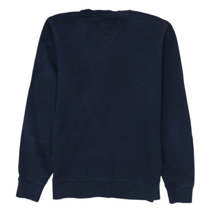 Tommy Jeans Womens Navy Sweatshirt M Crew Neck Cotton Logo Casual