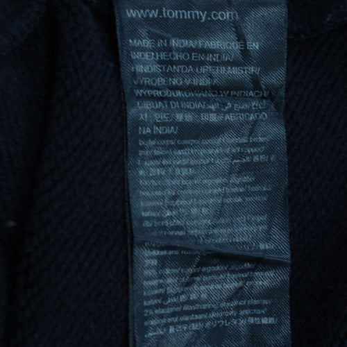 Tommy Jeans Womens Navy Sweatshirt M Crew Neck Cotton Logo Casual