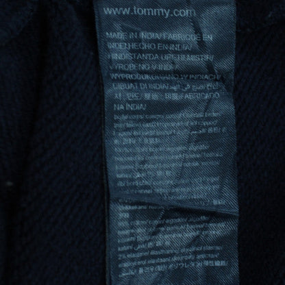 Tommy Jeans Womens Navy Sweatshirt M Crew Neck Cotton Logo Casual