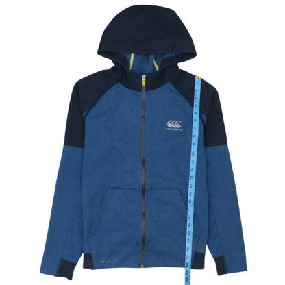 Canterbury Mens Blue Full Zip Hoodie M Relaxed Fit Casual Sportswear