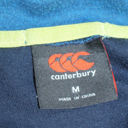 Canterbury Mens Blue Full Zip Hoodie M Relaxed Fit Casual Sportswear