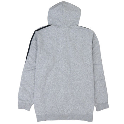 Adidas Men's Grey Full Zip Hoodie 2XL - Athletic Classic Style