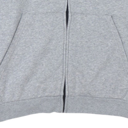 Adidas Men's Grey Full Zip Hoodie 2XL - Athletic Classic Style