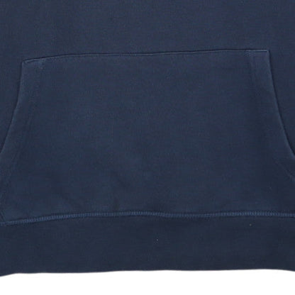 Tommy Hilfiger Men Blue Pullover Hoodie M Fleece Logo Sweatshirt