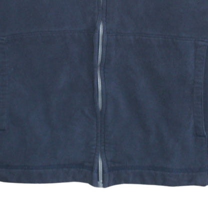 Nautica Men's Blue Full Zip Hoodie L Logo Design Fleece