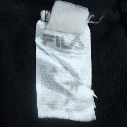 FILA Men's Black XL Pullover Sweatshirt Crew Neck Logo Fleece